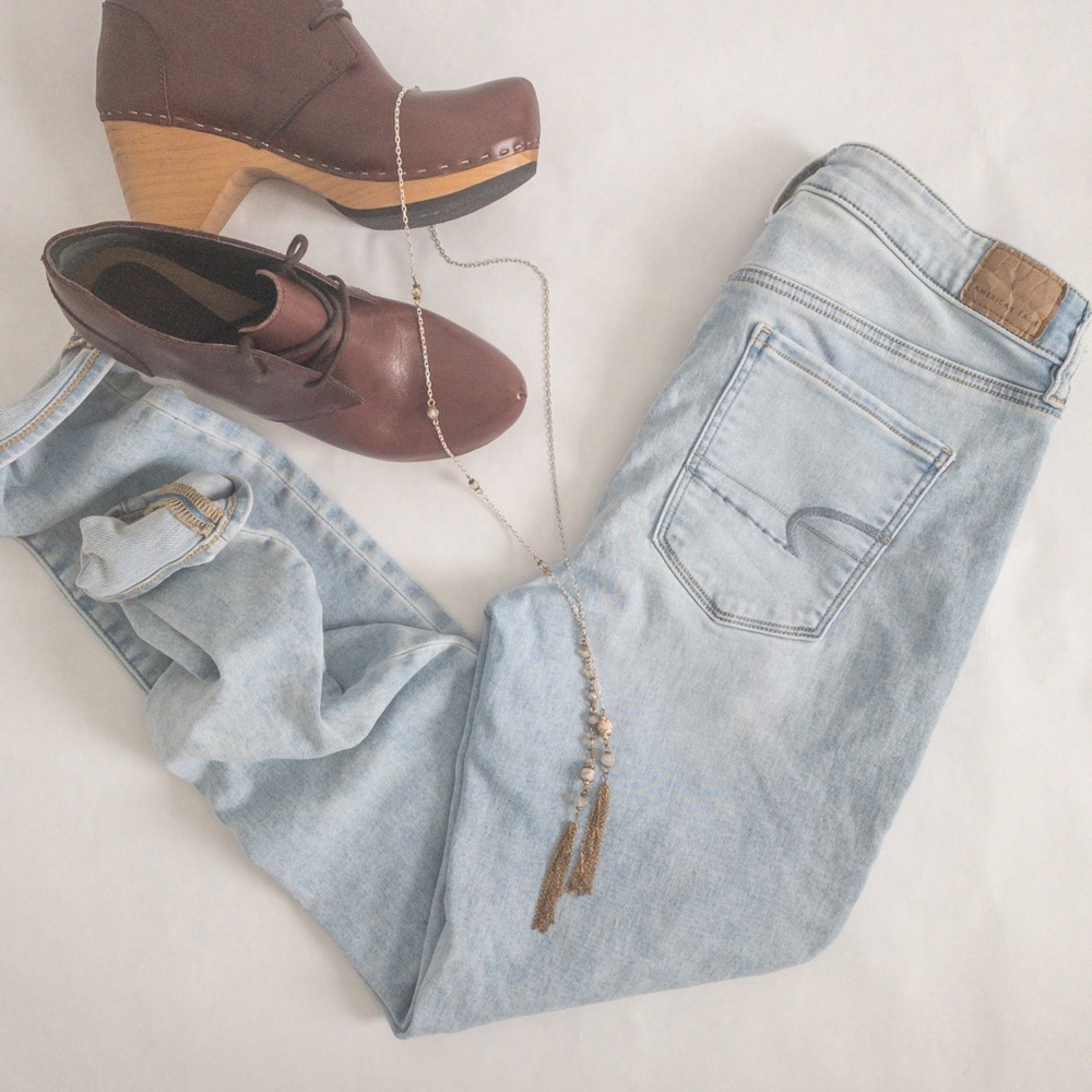 Light wash High Rise Jegging